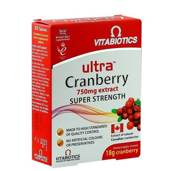 Vitabiotics Ultra Cranberry 30 Tablets