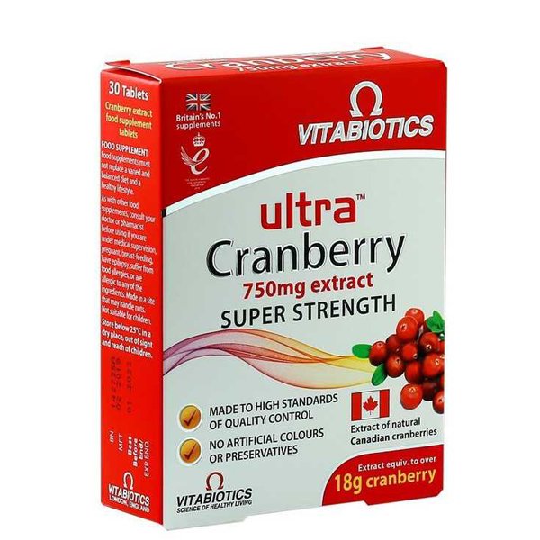 Vitabiotics Ultra Cranberry 30 Tablets