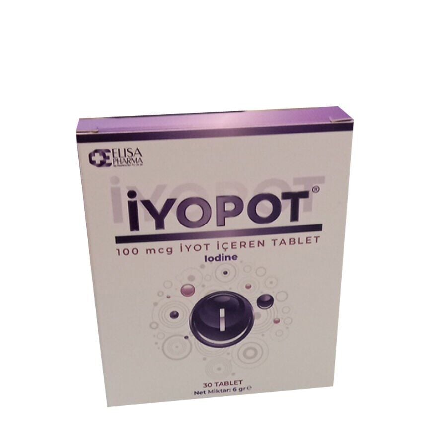 İyopot İyot içeren Takviye Edici Gıda 30 Tablet