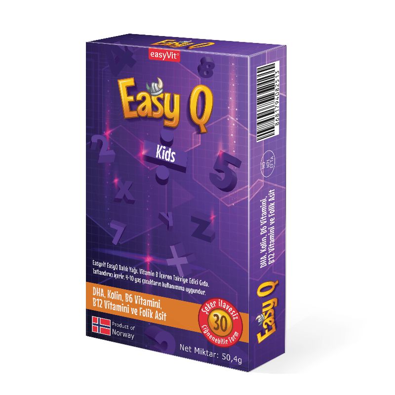 EasyQ Kids Omega 3 Kolin Vitamin 30 Jelibon Tablet