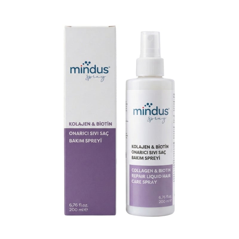Mindus Collagen & Biotin Onarıcı Sıvı Saç Bakım Spreyi 200 ml