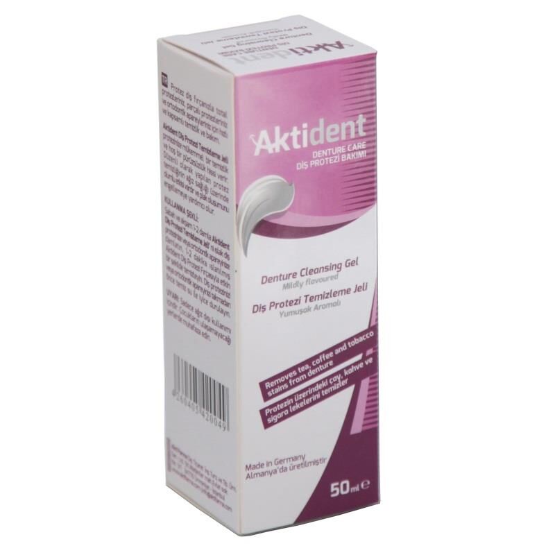 Aktident Protez Diş Temizleme Jeli 50ML
