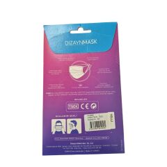 Dizaynmmask Gümüş İyonlu Yıkanabilir Maske Pembe - L