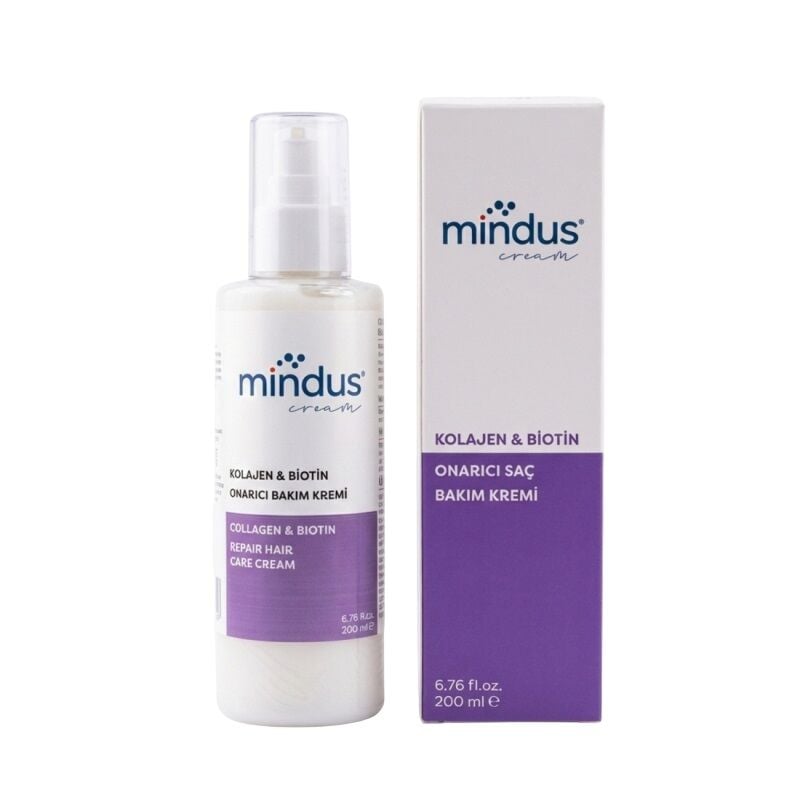 Mindus Collagen & Biotin Onarıcı Saç Bakım Kremi 200 ml