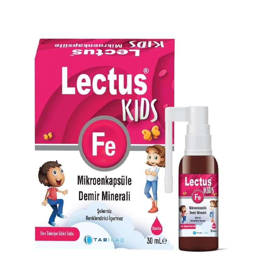 Lectus KIDS Mikroenkapsule Demir Damla 30 ML