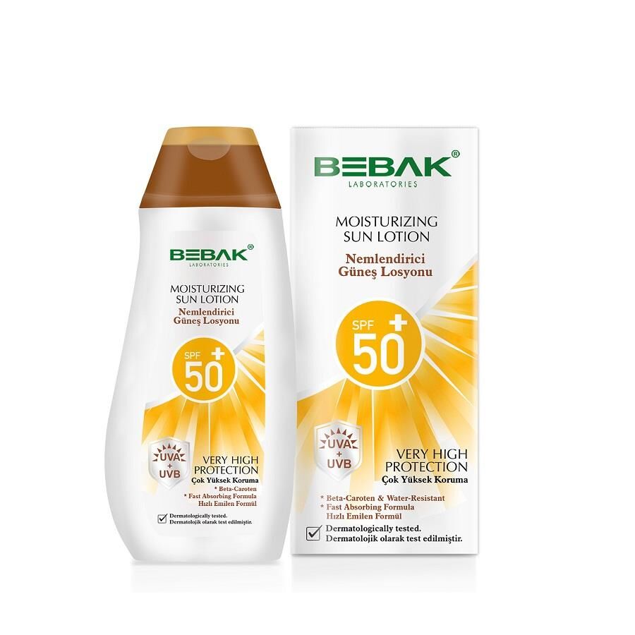 Bebak SUN Nemlendirici Güneş Losyonu Spf 50+ 200ml