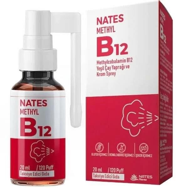 Nates Methyl B12 Sprey 20 ML