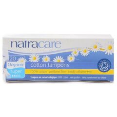 Natracare Organic Cotton Tampons - Super 20 Adet