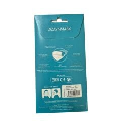 Dizaynmask Gümüş İyonlu Bez Maske Kırmızı Çocuk M 5-10 Yaş