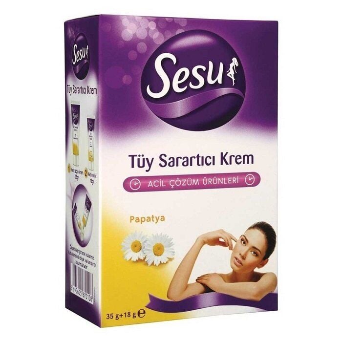 Sesu Tüy Sarartıcı Krem 35gr + 18gr - Papatya