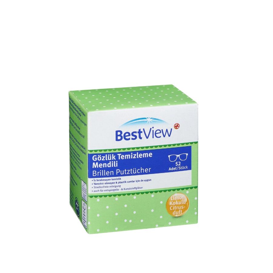 Bestview Gözlük Temizleme Mendili 52li