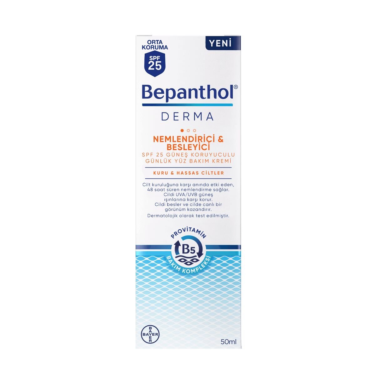 Bepanthol Derma Nem SPF25 Yüz Bakım Kremi 50ml