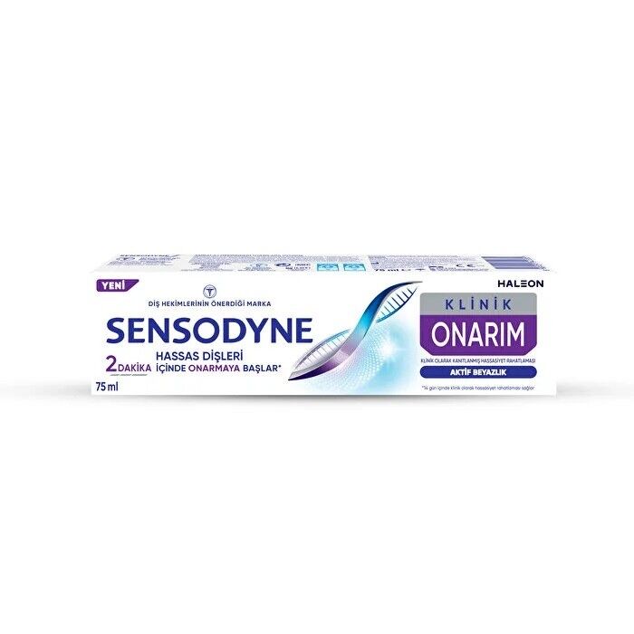 Sensodyne Diş Macunu Klinik Onarım Aktif Beyazlık 75ml