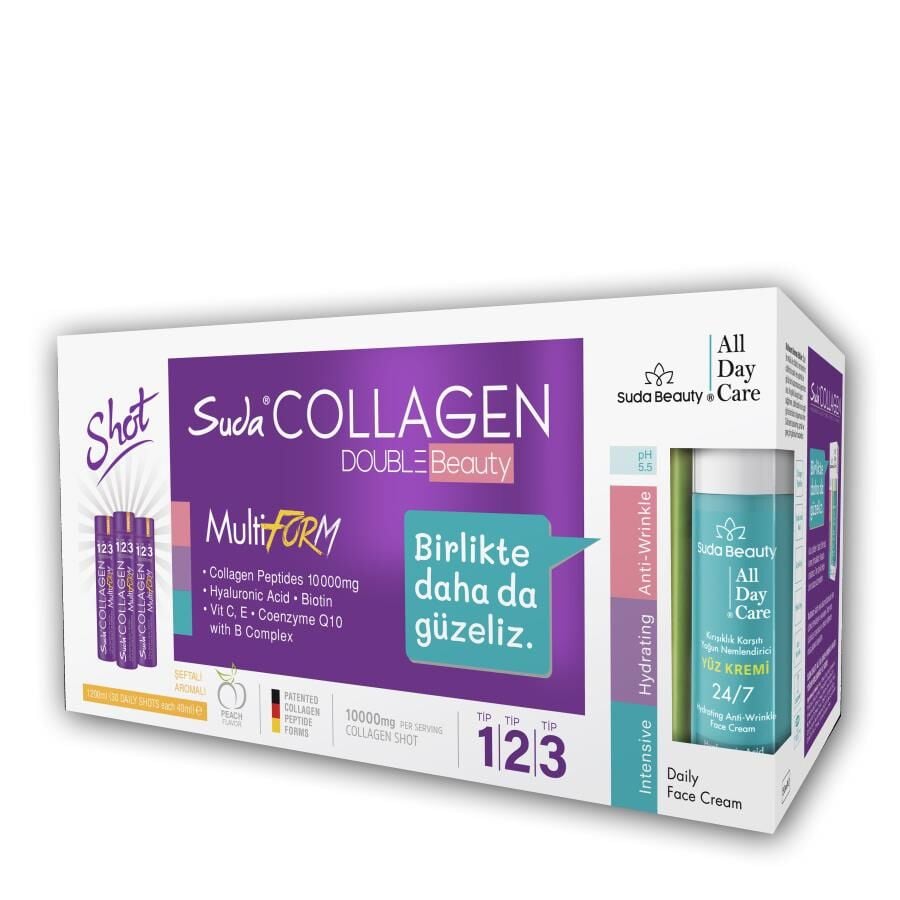 Suda Collagen Double Beauty Multiform Peach 40 ML 30 Shot