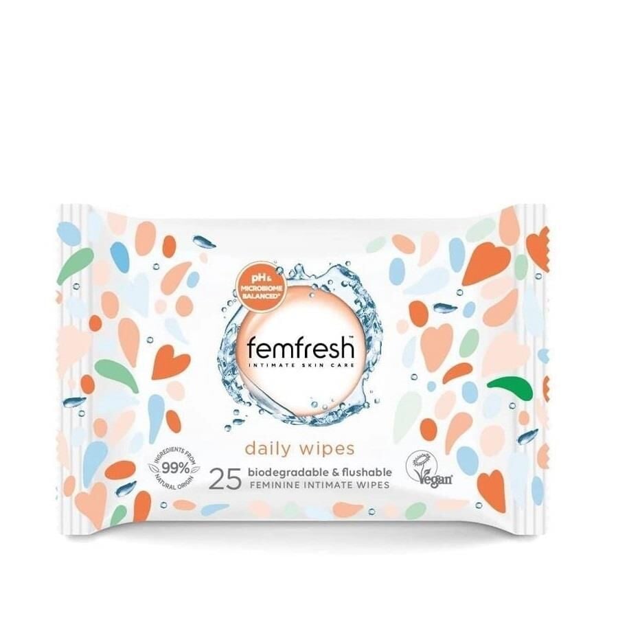 Femfresh Dış Genital Bölge Islak Mendili 25li