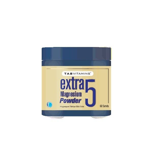 TabVitamins Extra5 Magnezyum Powder 60 Servis