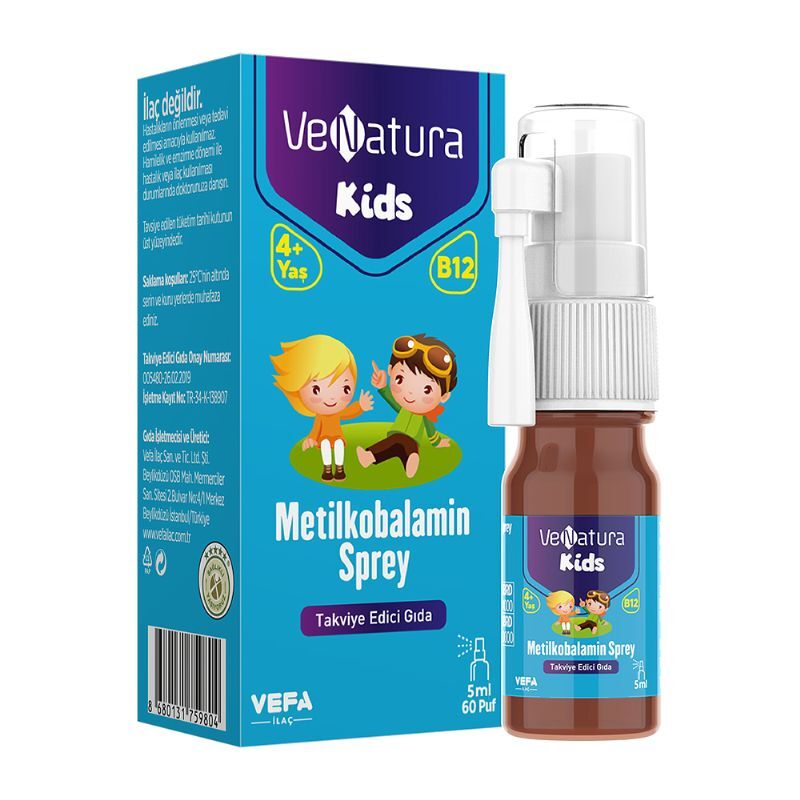 Venatura Kids Metilkobalamin Sprey 300mcg 5ml