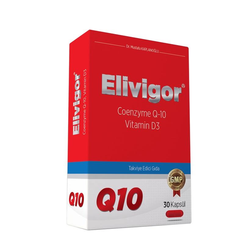 Elivigor Coenzyme Vitamin D3 Q10 30 Kapsül