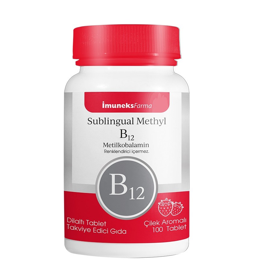 İmuneks Farma Methyl B12 Metilkobalamin Dil Altı Tableti 100lu