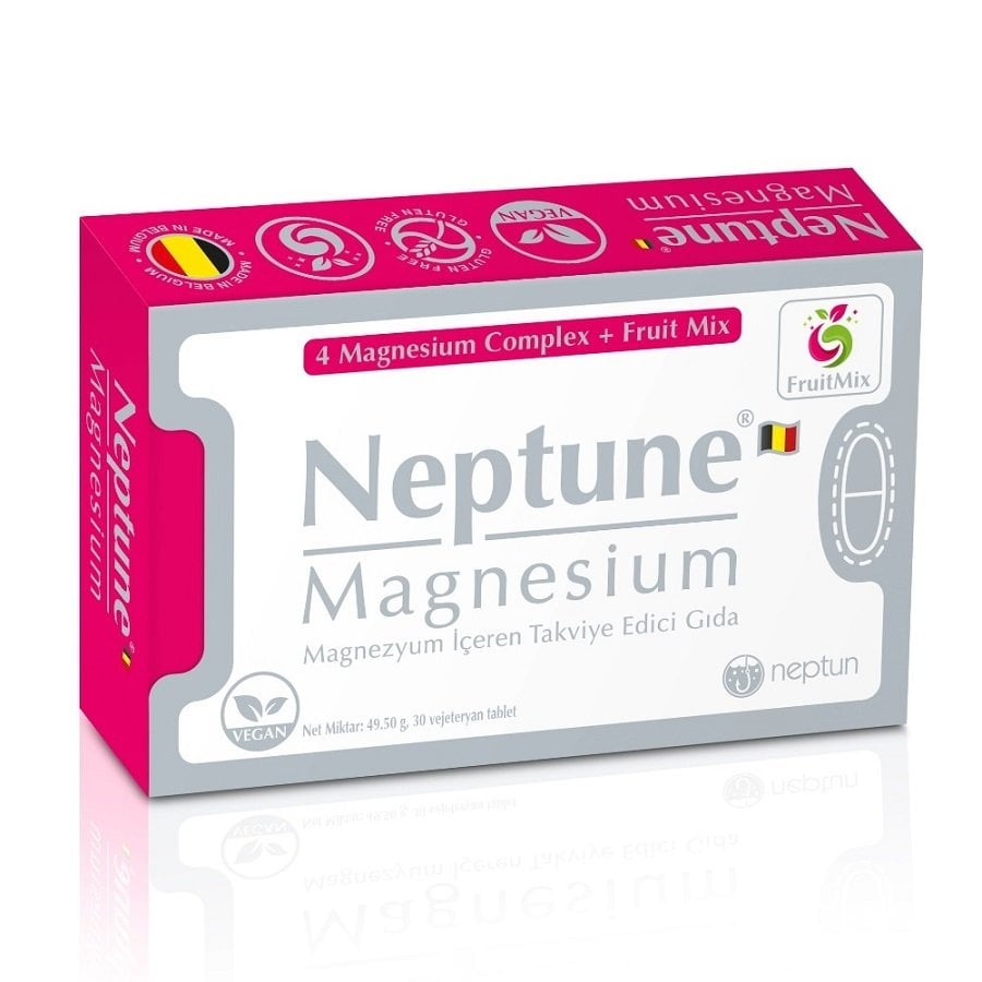 Neptune Magnesium İçeren Takviye Edici Gıda Tablet 30 lu