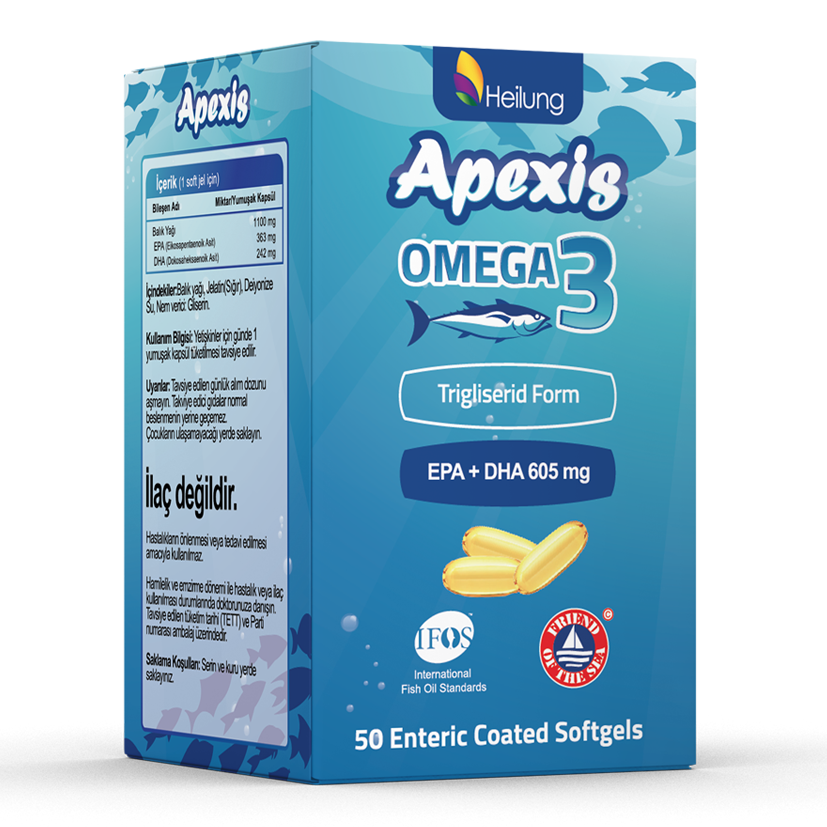 Apexis Omega 3 Yumuşak Kapsül 50 Adet