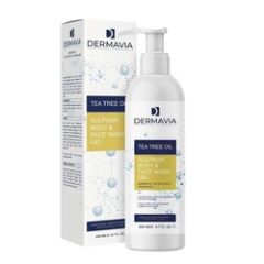 Dermavia Kükürtlü Yüz Vücut Yıkama Jeli 200ml