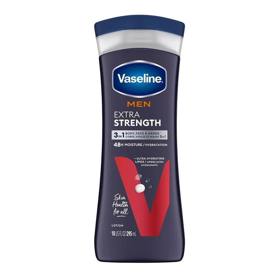 Vaseline Men Extra Strength Body And Face Lotion 295ml