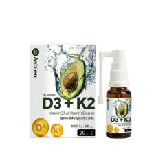 Asbien D3 K2 Damla - Sprey 20 ml