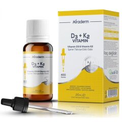 Miraderm Vitamin D3 + K2 Takviye Edici Gıda 20 ml