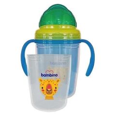 Bambino Kulplu Pipetli Bardak 230 ml