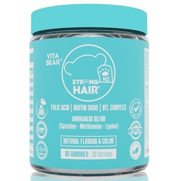 Vita Bear Strong Hair Biotin İçeren Gummy 60 Adet