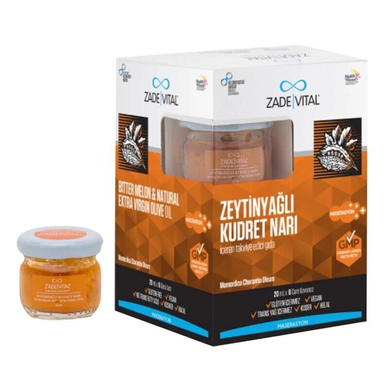 Zade Vital Zeytinyağlı Kudret Narı 20ml x 8 Cam Kavanoz