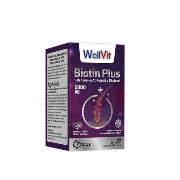 Wellvit Biotin Plus 60 Tablet