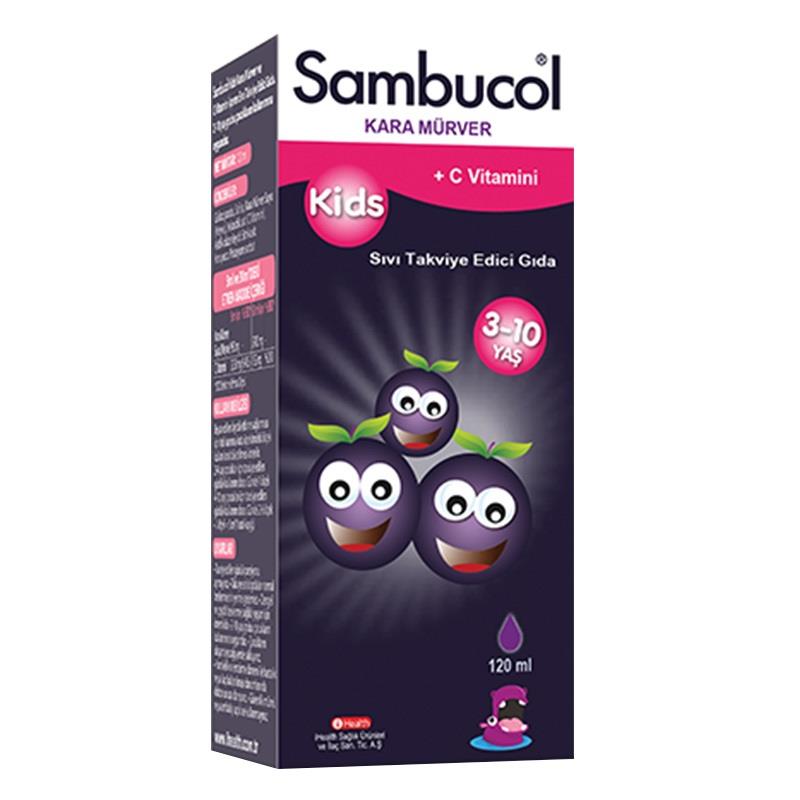 Sambucol Kids Likit 120 ml Kara Mürver Ekstresi Sıvı (3-10 Yaş)