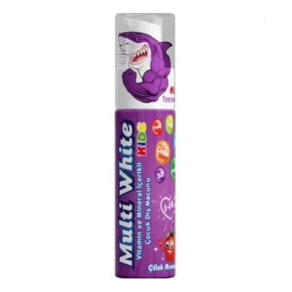 Multi White Diş Macunu Çocuklar İçin Çilek Aromalı 50ml