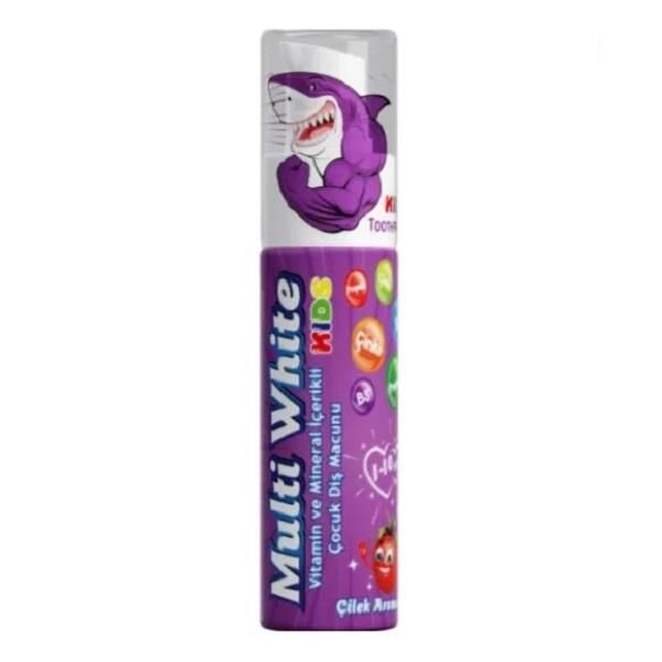 Multi White Diş Macunu Çocuklar İçin Çilek Aromalı 50ml