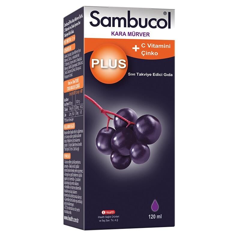 Sambucol Plus Likit Kara Mürver Ekstresi 120 ml