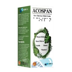 Acospan Meyan Kökü, Kara Mürver, Kekik, Hatmi ve Vitamin C İçeren Şurup 100ml