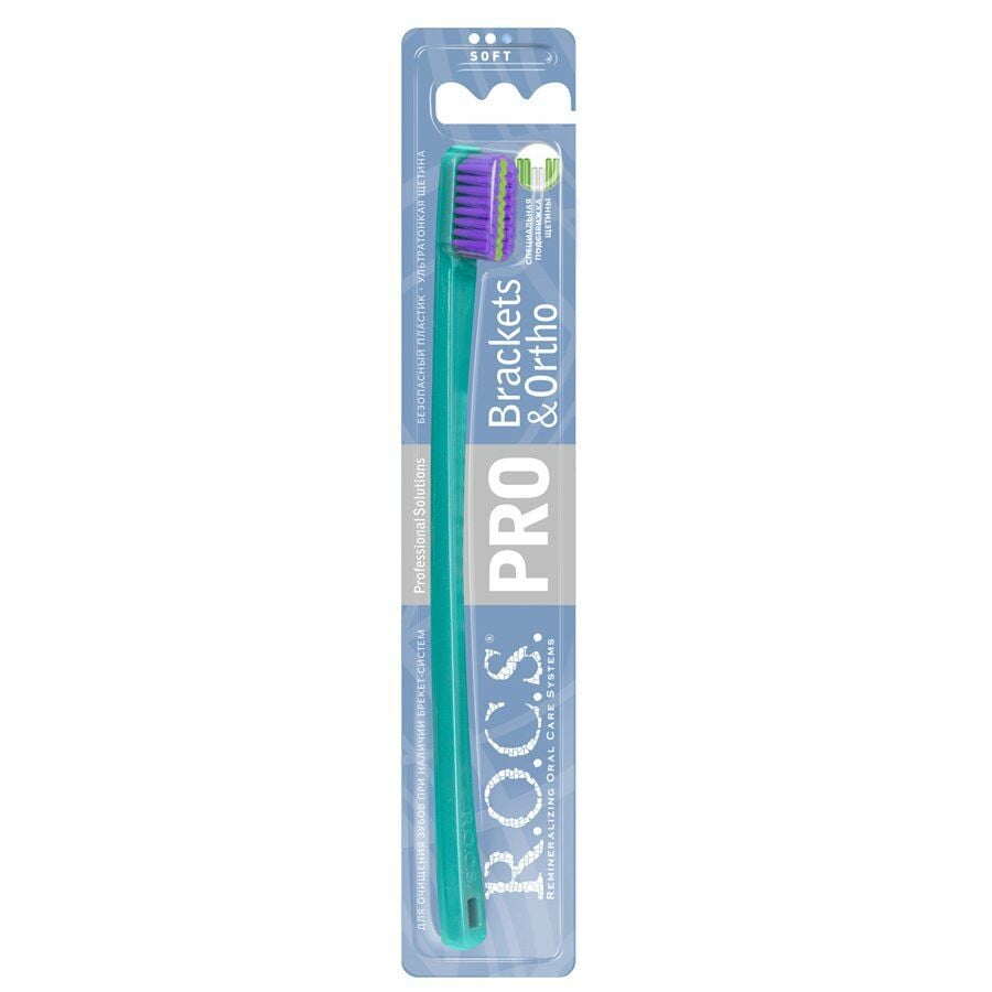 ROCS Ortho - Braket Ortodonti Diş Fırçası YEŞİL