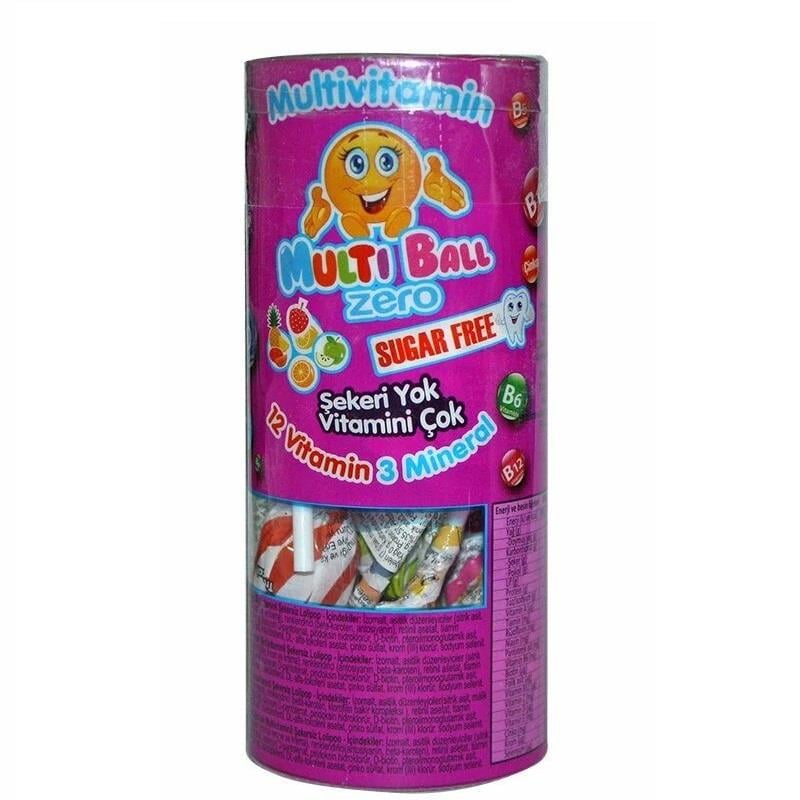 Multiball Multivitamin Zero Lolipop 15li