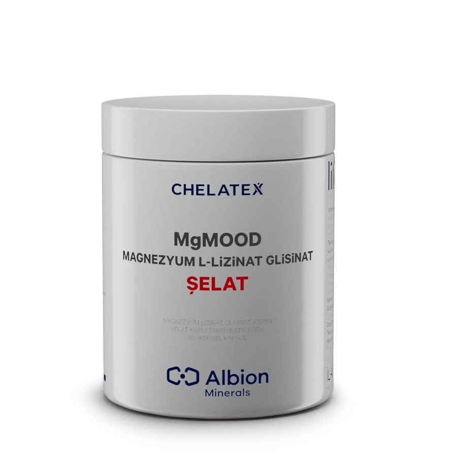 Chelatex Mgmood Magnezyum L-Lizinat-Glisinat Şelat 60 Kapsül