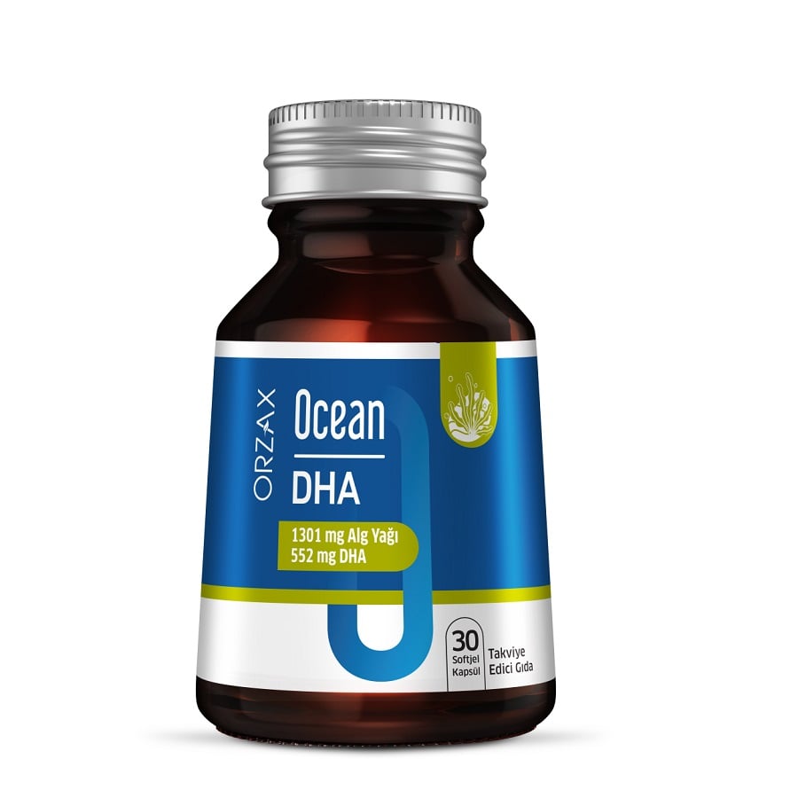 Ocean DHA, Alg Yağı 1301 mg DHA 552 mg 30 Kapsül