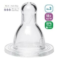Bambino Silikon Biberon Emziği No:3