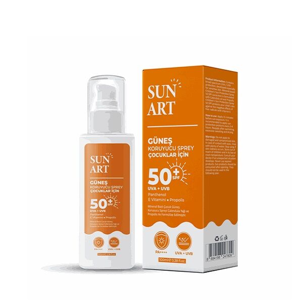 Sunart Güneş Sprey Çocuklar İçin SPF50+ 100 ml