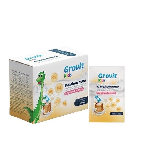 Grovit KIDS Calcium D3K2 30 Saşe