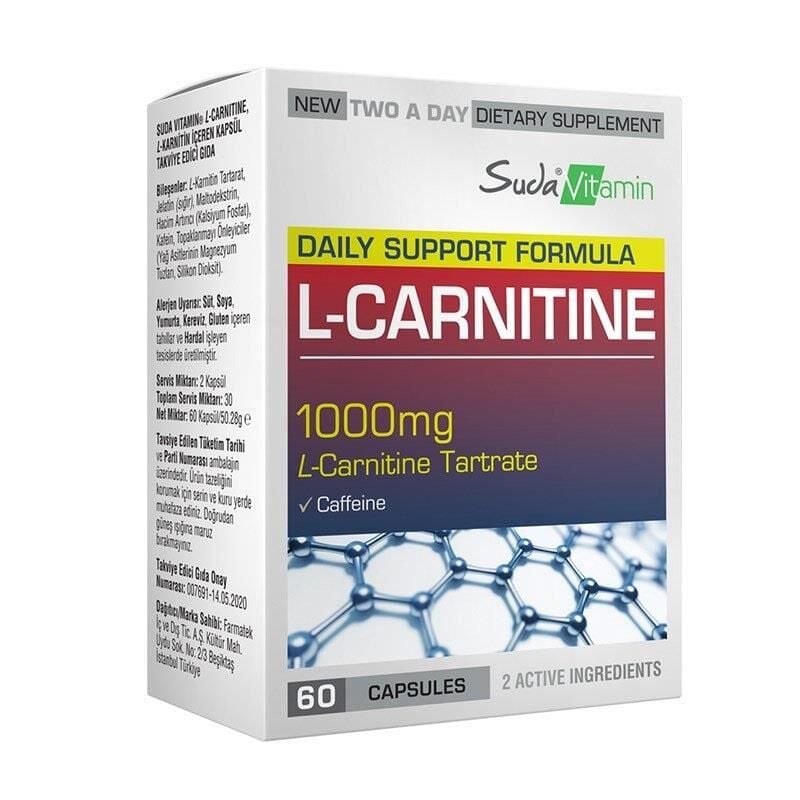 Suda Vitamin L Carnitine 1000mg 60 Kapsül