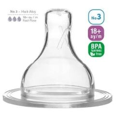 Bambino Geniş Ağızlı Biberon Emziği No:3