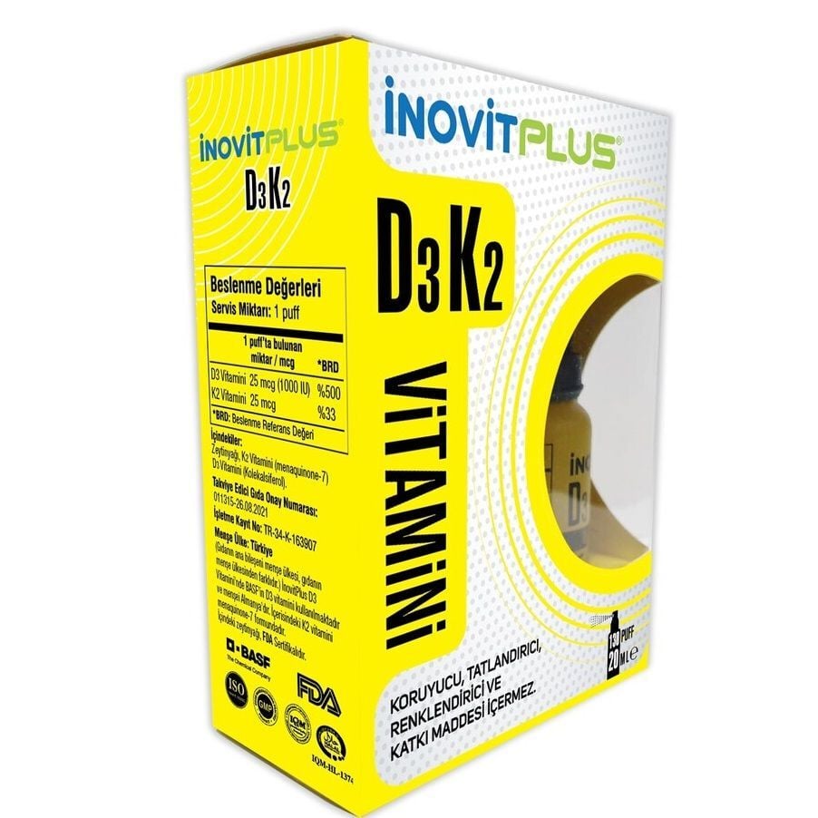 Inovitplus Vitamin D3K2 Sprey 20 ml