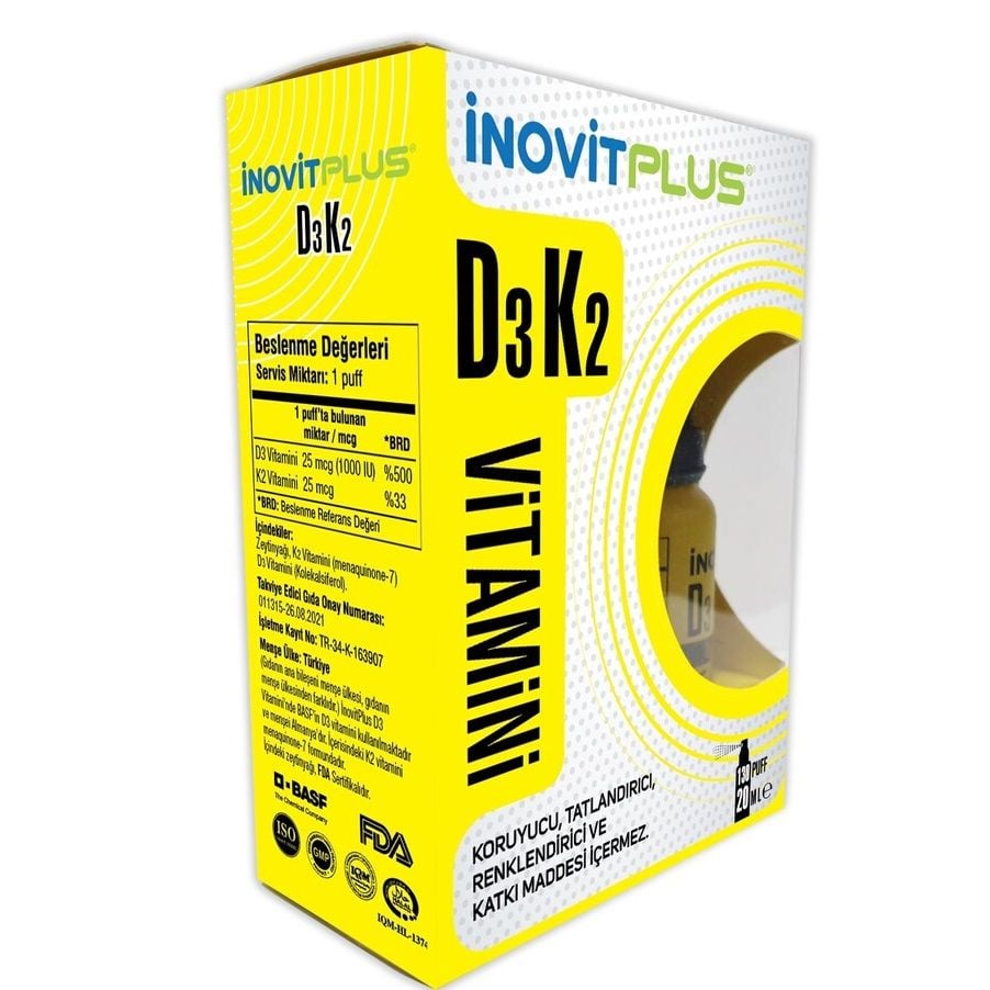 Inovitplus Vitamin D3K2 Sprey 20 ml