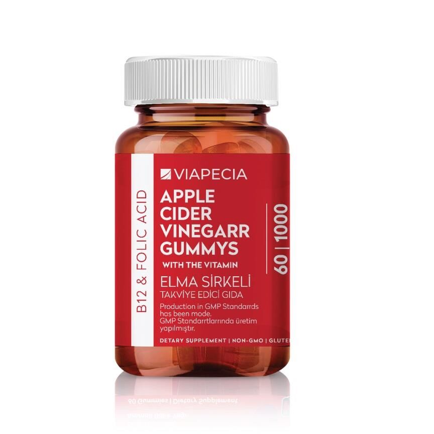 Viapecia Apple Cider Elma Sirkeli 60 Gummies